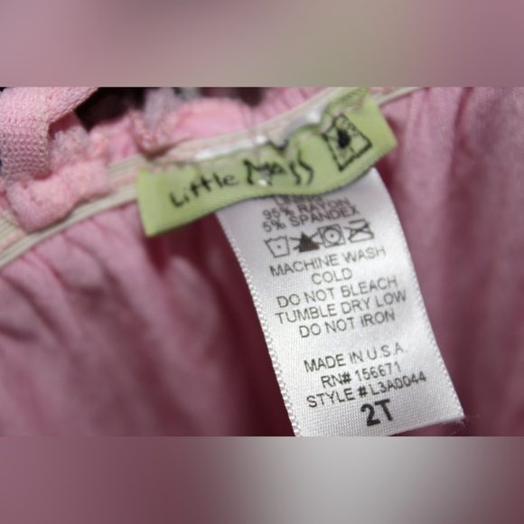Little Mass Toddler Girl 2T Pink Dot Dress NWT Princess Fairy Dress - Picture 5 of 5